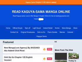 'readkaguyasama.com' screenshot