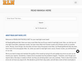 'readlightnovels.net' screenshot