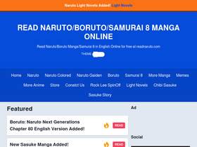 'readnaruto.com' screenshot