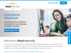 'readnaturally.com' screenshot
