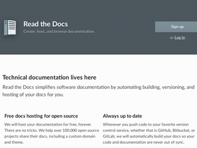 'readthedocs.org' screenshot