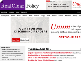 'realclearpolicy.com' screenshot