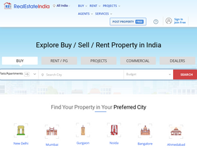 'realestateindia.com' screenshot