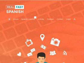 'realfastspanish.com' screenshot