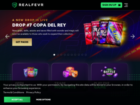 'realfevr.com' screenshot