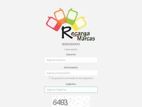 'recargamarcas.com' screenshot
