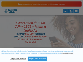 'recargasacuba.com' screenshot