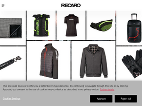 'recaro-automotive.com' screenshot