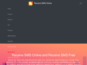 'receive-sms.cc' screenshot