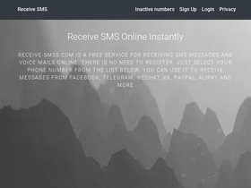 'receive-smss.com' screenshot