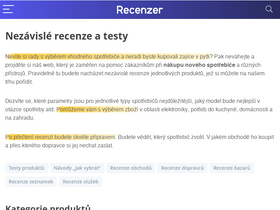 'recenzer.cz' screenshot