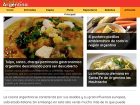 'recetas-argentinas.com' screenshot