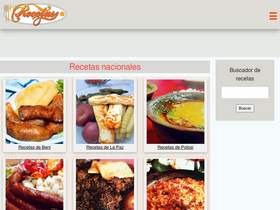 'recetas.com.bo' screenshot