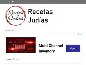'recetasjudias.com' screenshot