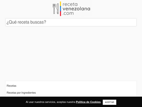 'recetavenezolana.com' screenshot