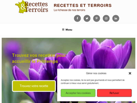 'recettes-et-terroirs.com' screenshot