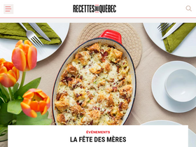 'recettes.qc.ca' screenshot