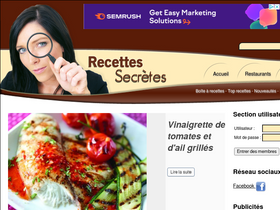 'recettesecretes.com' screenshot
