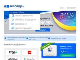 'recharge.fr' screenshot