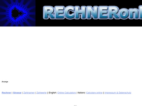 'rechneronline.de' screenshot