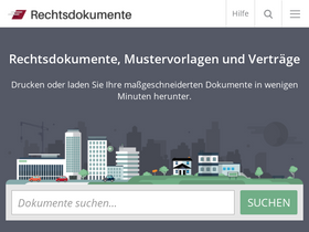 'rechtsdokumente.de' screenshot
