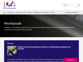 'rechtspraak.nl' screenshot
