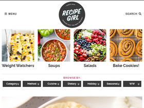 'recipegirl.com' screenshot