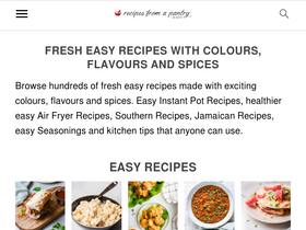 'recipesfromapantry.com' screenshot