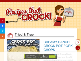 'recipesthatcrock.com' screenshot