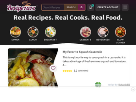 'recipezazz.com' screenshot