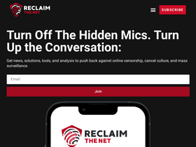 'reclaimthenet.org' screenshot