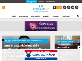 'reconquistahoy.com' screenshot