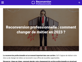 'reconversionprofessionnelle.org' screenshot