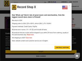 'recordshopx.com' screenshot