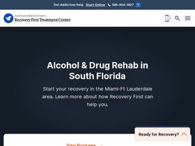 'recoveryfirst.org' screenshot