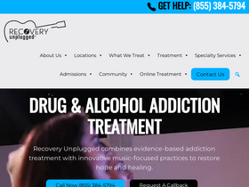 'recoveryunplugged.com' screenshot