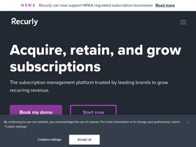 'recurly.com' screenshot