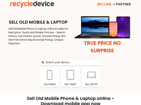 'recycledevice.com' screenshot
