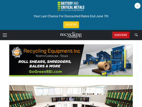 'recyclingtoday.com' screenshot