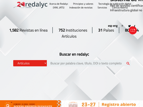 'redalyc.org' screenshot