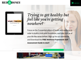 'redandhoney.com' screenshot