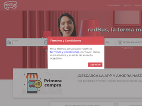 'redbus.pe' screenshot