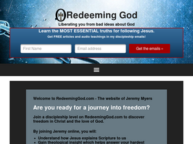 'redeeminggod.com' screenshot