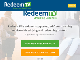 'redeemtv.com' screenshot