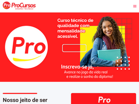 'redeprocursos.com.br' screenshot