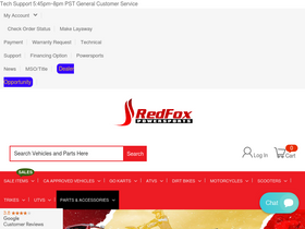 'redfoxpowersports.com' screenshot