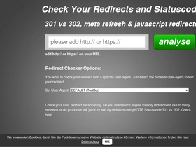 'redirect-checker.org' screenshot