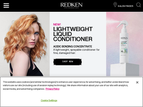'redken.com' screenshot