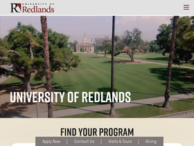 'redlands.edu' screenshot
