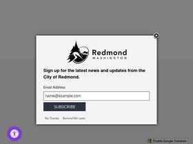 'redmond.gov' screenshot